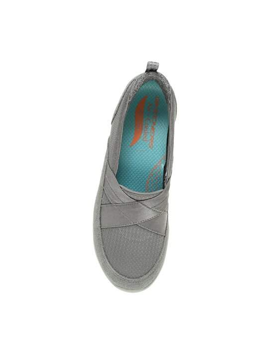 Skechers 104270 Gri Kadın Düz Ayakkabı 4