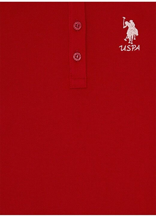U.S. Polo Assn. Düz Kırmızı Kız Çocuk T-Shirt TP01-IY021 3