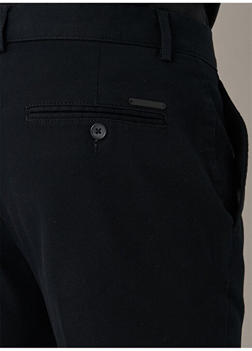 Altınyıldız Classics 4A0122100021 Normal Bel Comfort Fit Armürlü Siyah Erkek Pantolon 3