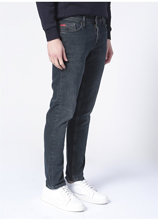 Lee Cooper 221 Lcm 121050Dn1389_Jack Ferm Mid Yüksek Bel Super Slim Fit Düz Erkek Denim Pantolon 3