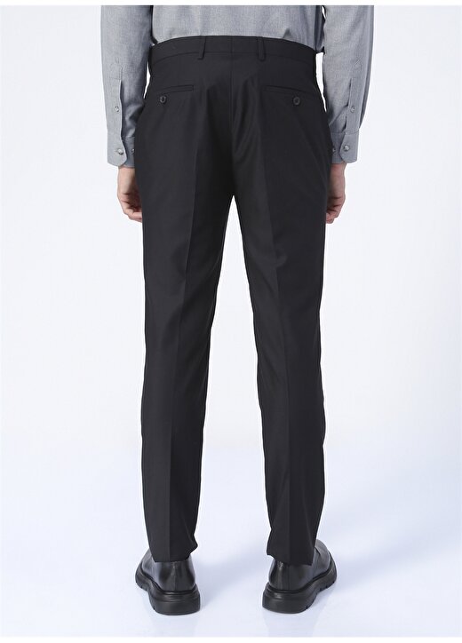 Fabrika Comfort Cm P 396 Regular Fit Düz Siyah Erkek Klasik Pantolon 4