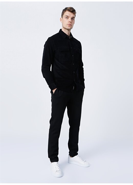 Calvin Klein Jeans Siyah Erkek Düz Gömlek J30J318630BEH_CORDUROY REGULAR 2