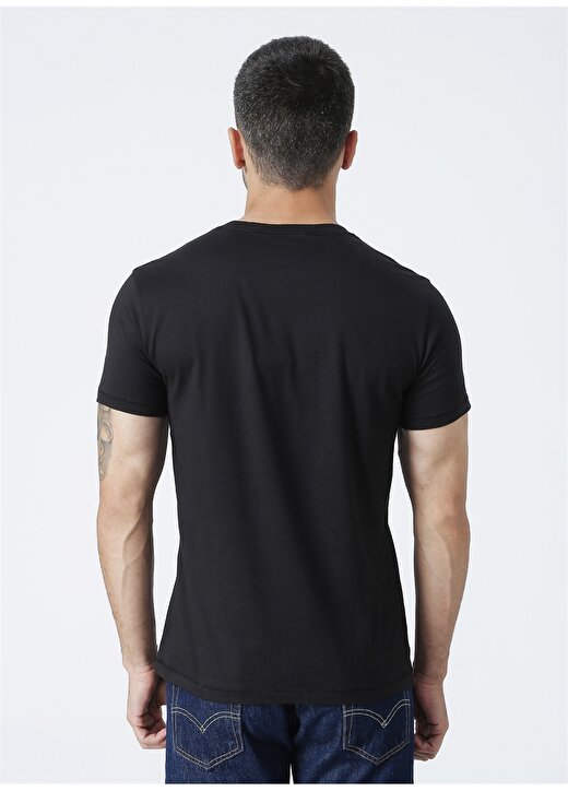 Calvin Klein Jeans Siyah Erkek Bisiklet Yaka Baskılı T-Shirt J30J3170650GM_SEASONAL MONOGRAM TEE 4