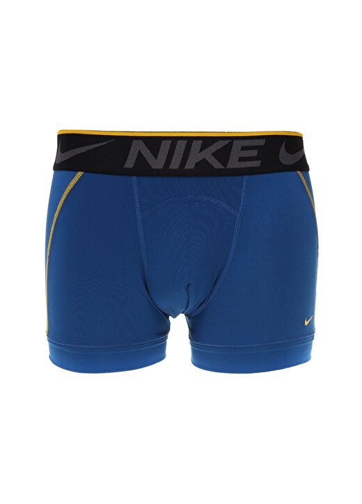 Nike 0000KE1019TVY Mavi-Siyah Erkek Düz 2'Li Boxer 2