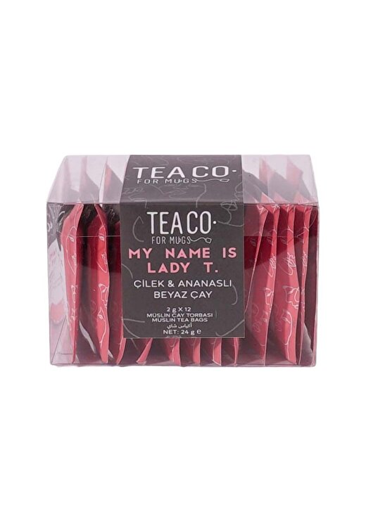 Tea Co - My Name Is Lady T. - Çilekli Ve Ananaslı Beyaz Çay - Sachet Pack - 24Gr 2
