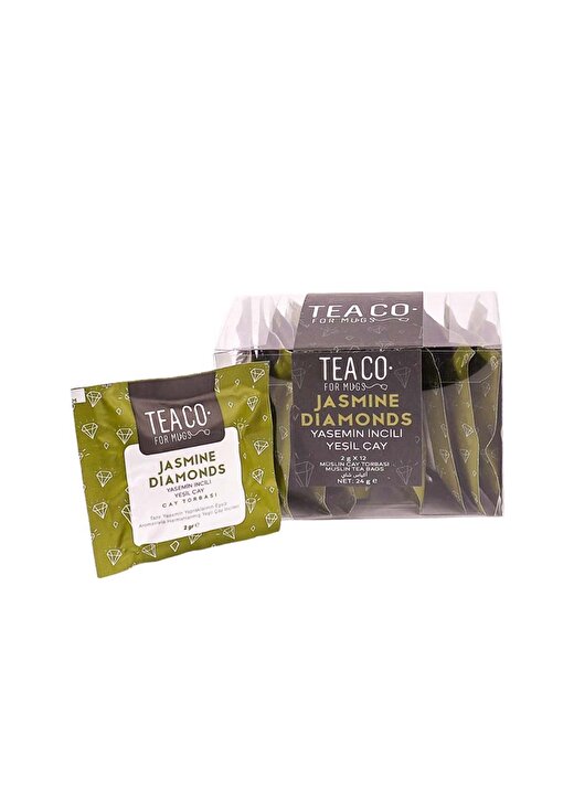 Tea Co - Jasmıne Dıamonds - Yaseminli Yeşil Çay - Sachet Pack - 24Gr 3