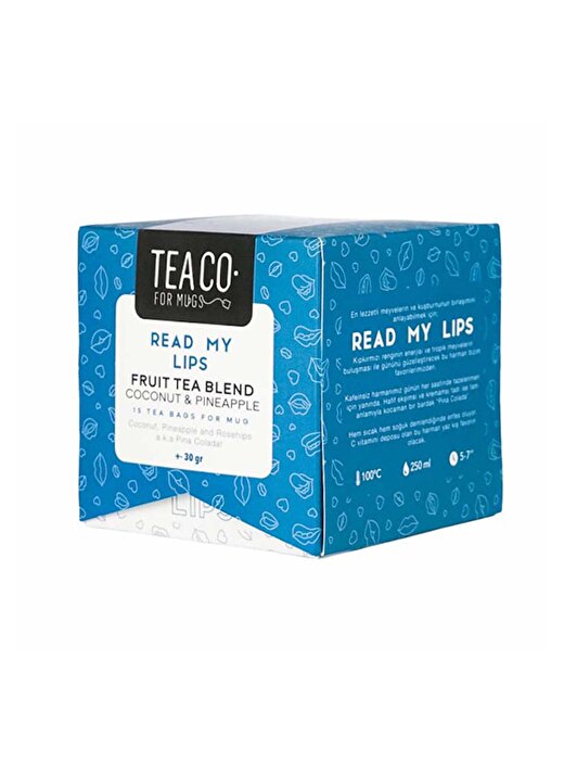 Tea Co - Read My Lıps - Hindistan Cevizi Ve Ananaslı Meyve Çayı - Tea Bag Box - 30Gr 2