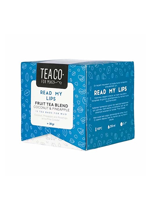 Tea Co - Read My Lıps - Hindistan Cevizi Ve Ananaslı Meyve Çayı - Tea Bag Box - 30Gr 2