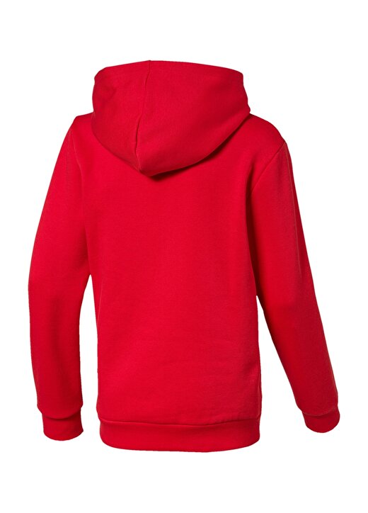 Puma Kırmızı Erkek Çocuk Kapüşonlu Uzun Kollu Düz Sweatshirt 852105111 Essentials Hoody B 2