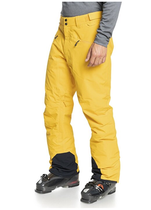 Quiksilver Düz Sarı Erkek Kayak Pantolonu 2