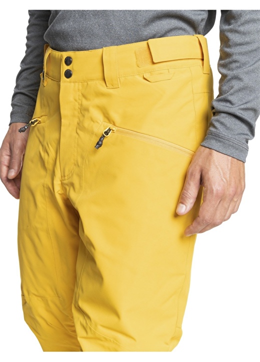 Quiksilver Düz Sarı Erkek Kayak Pantolonu 3