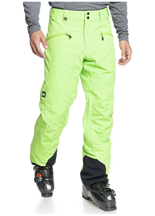 Quiksilver Düz Yeşil Erkek Kayak Pantolonu 4