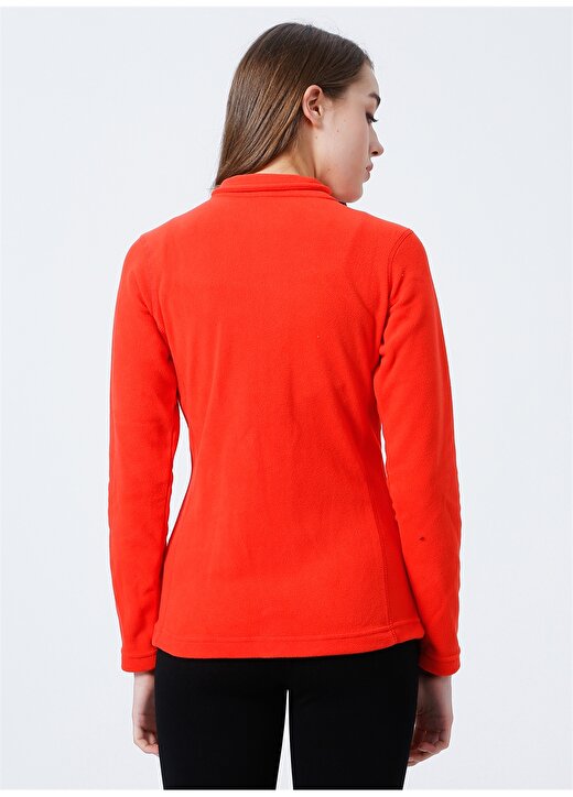 Quiksilver Pace Fz Plr Jkt Dik Yaka Uzun Kollu Normal Kalıp Düz Kırmızı Kadın Polar Sweatshirt 4
