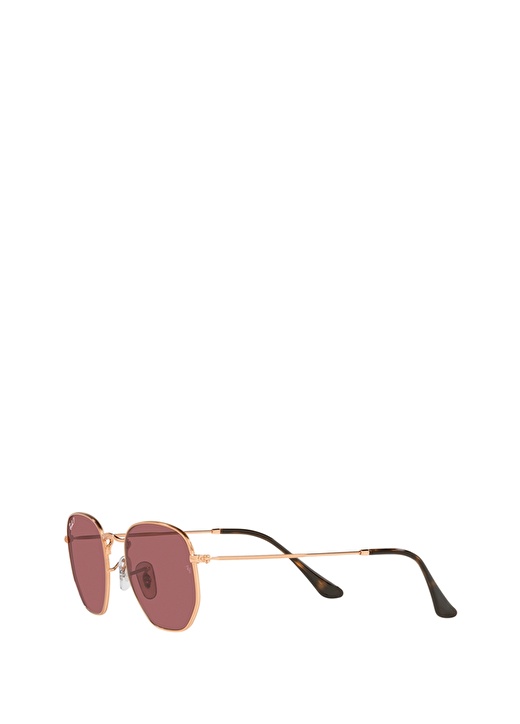 Ray-Ban Hexagonal RB3548N Geometrik Altın Polarize Unisex Güneş Gözlüğü 3