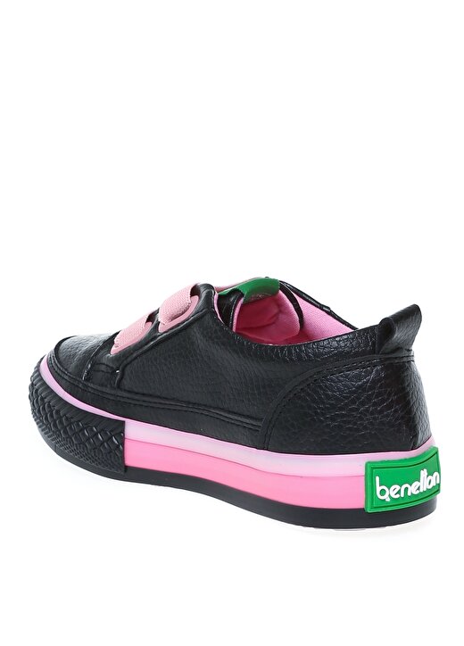 Benetton Siyah - Pembe Kız Çocuk Yürüyüş Ayakkabısı BN-30441 2