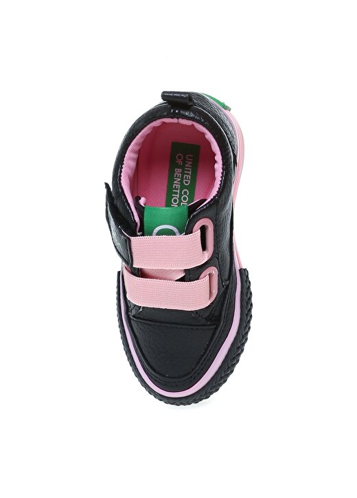 Benetton Siyah - Pembe Erkek Bebek Yürüyüş Ayakkabısı BN-30445 4