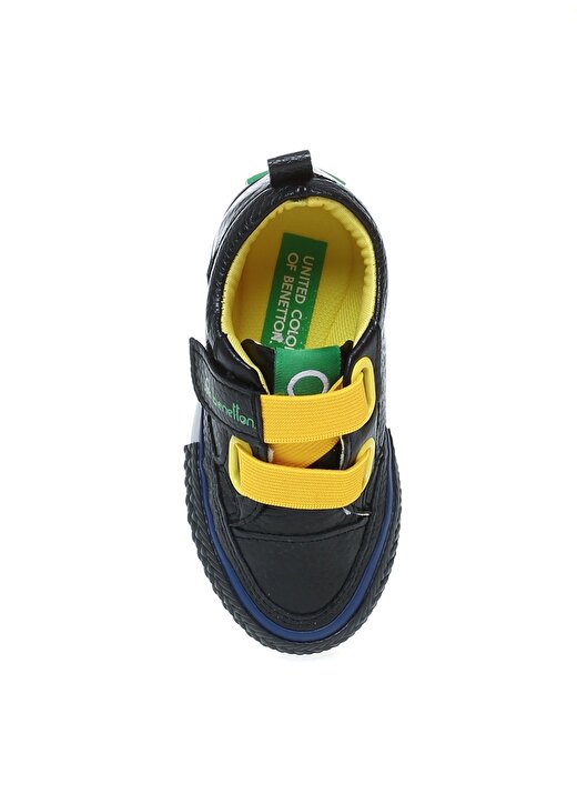 Benetton BN-30445 Siyah - Sarı Bebek Yürüyüş Ayakkabısı 4
