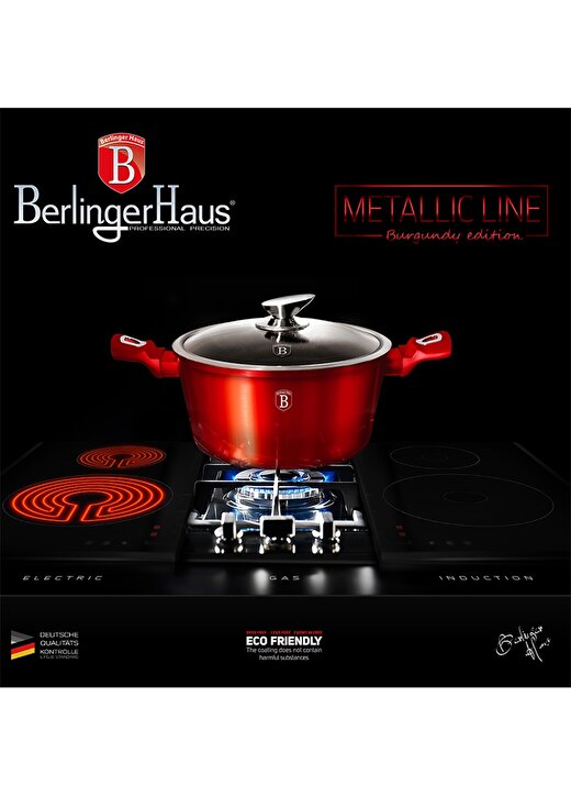 Berlingerhaus BH/1256N Red Serisi 20 Cm Derin Tencere 2