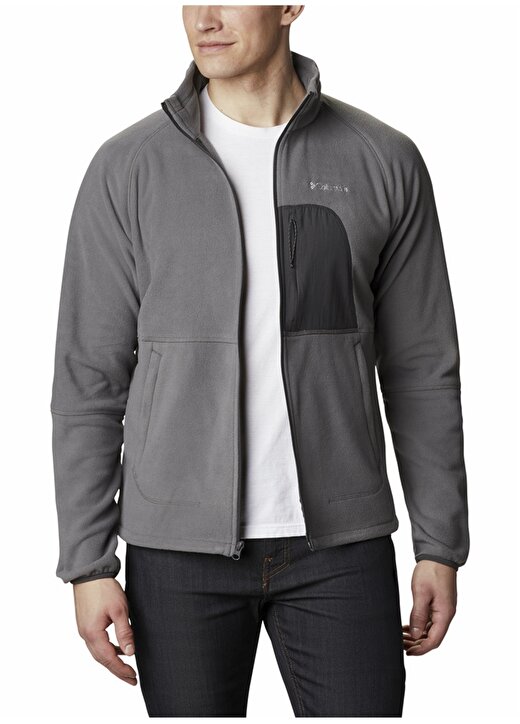 Columbia Gri Erkek Kapüşon Yaka Polar Sweatshırt AO0781 4