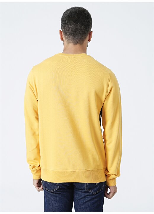 Columbia CS0095 Kapüşonlu Düz Sarı Erkek Sweatshirt 4