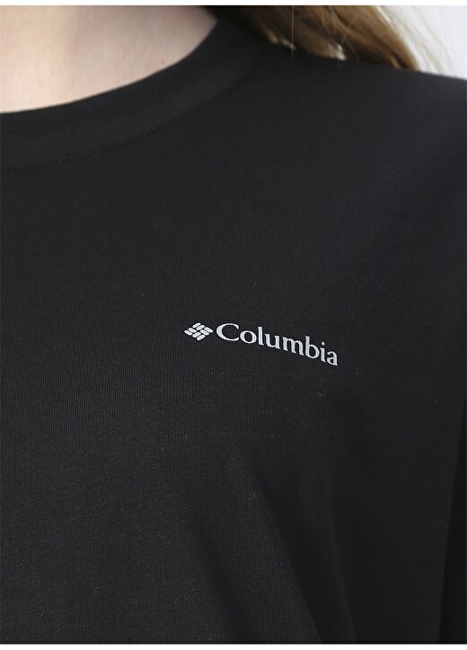 Columbia CS0180 Bisiklet Yaka Normal Kalıp Baskılı Siyah Kadın T-Shirt 4