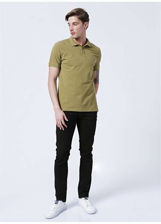 Limon Basic Düz Açık Haki Erkek Polo T-Shirt - Oscar21 2