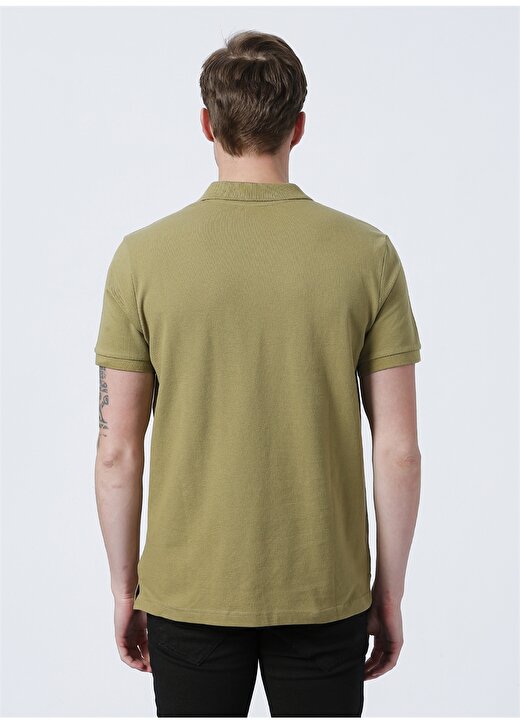 Limon Basic Düz Açık Haki Erkek Polo T-Shirt - Oscar21 4