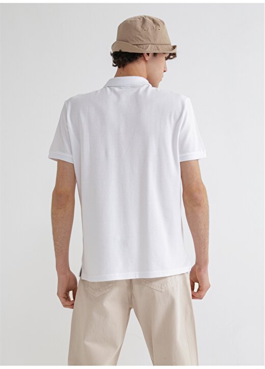 Limon Basic Düz Beyaz Erkek Polo T-Shirt - Skor21 4