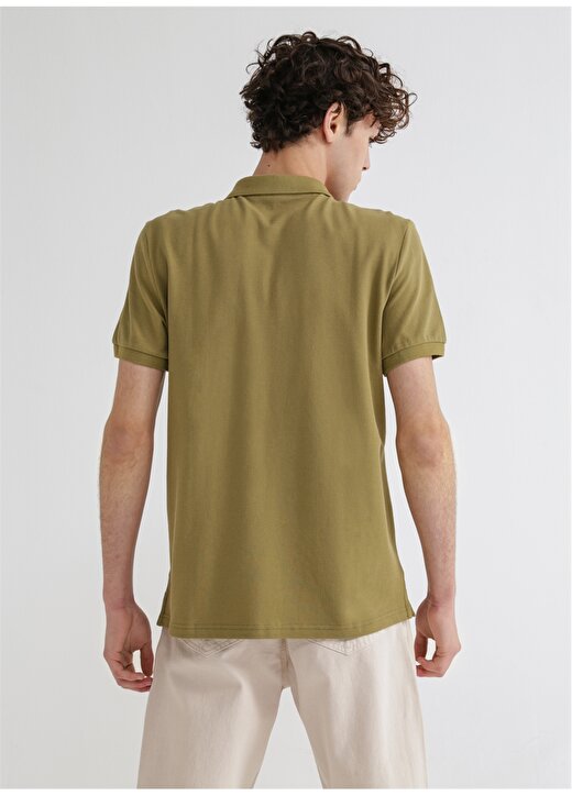 Limon Basic Düz Açık Haki Erkek Polo T-Shirt - Skor21 4