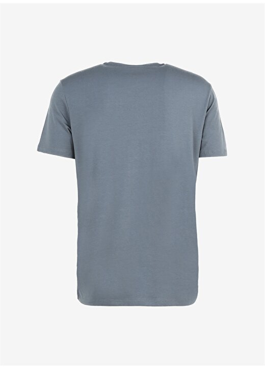 Fabrika Gri Erkek Slim Fit Modal T-Shirt ROMEO-O 2