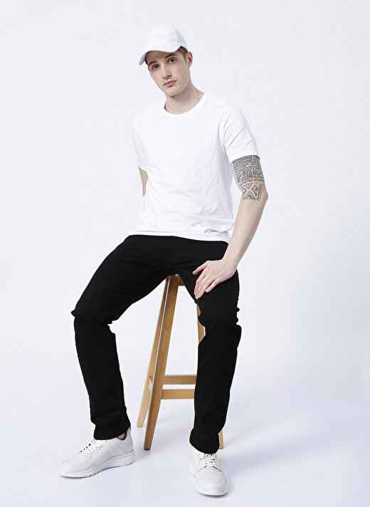 Fabrika Beyaz Erkek Slim Fit Modal T-Shirt ROMEO-O  2