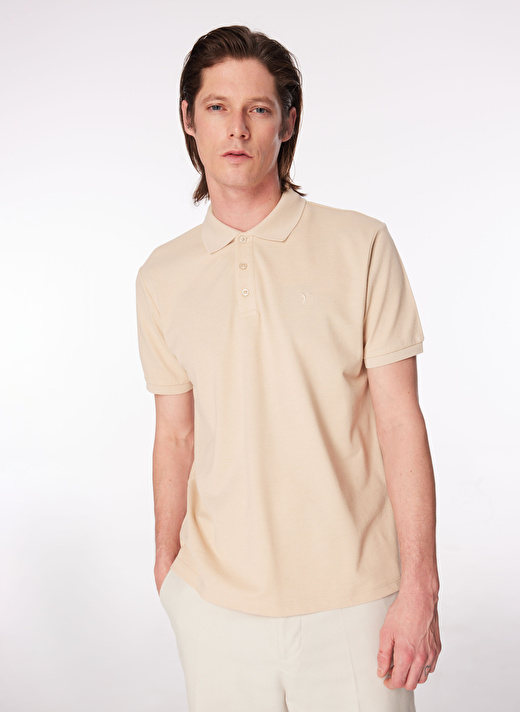 Fabrika Bej Erkek Regular Fit Polo T-Shirt BORAMIR-Y   4