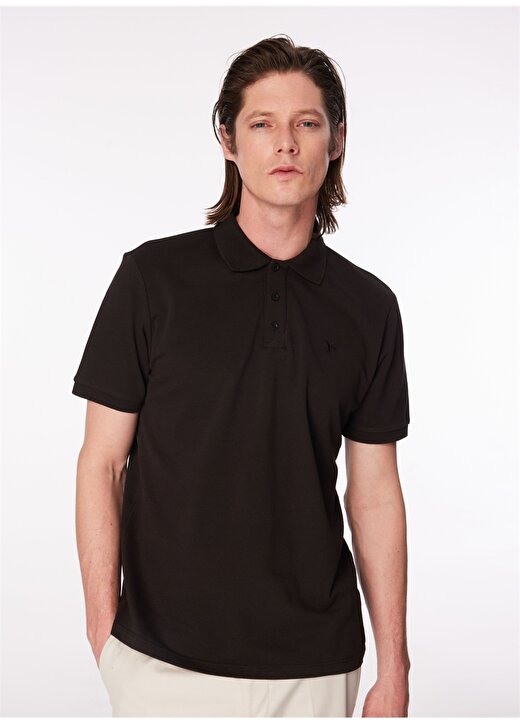 Fabrika Siyah Erkek Regular Fit Polo T-Shirt BORAMIR-Y 1