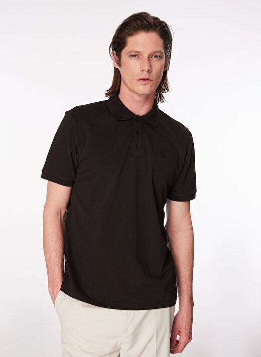 Fabrika   Basic Düz Siyah Erkek Polo T-Shirt  -  BORAMIR-Y 3