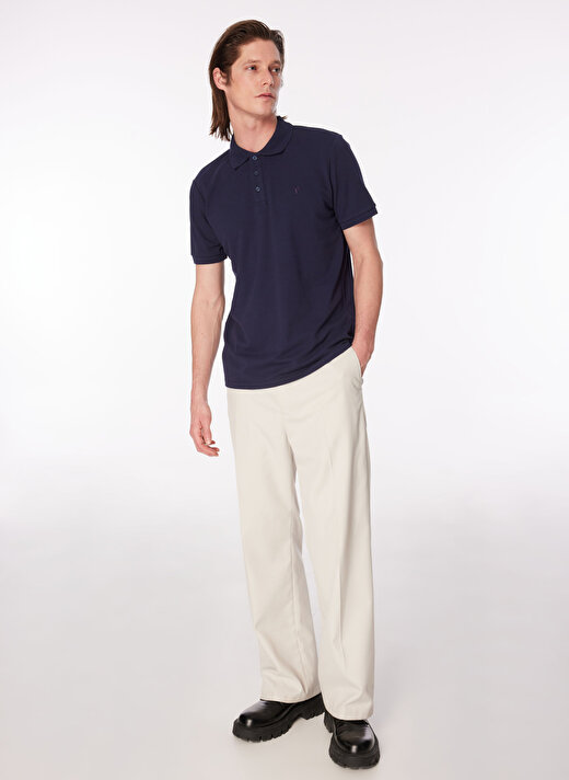 Fabrika   Basic Düz Lacivert Erkek Polo T-Shirt  -  BORAMIR-Y 2