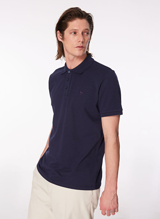 Fabrika   Basic Düz Lacivert Erkek Polo T-Shirt  -  BORAMIR-Y 4