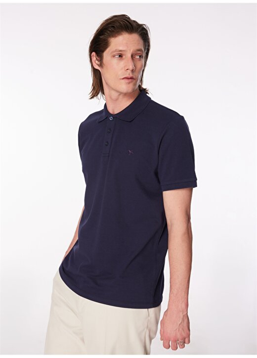 Fabrika Lacivert Erkek Regular Fit Polo T-Shirt BORAMIR-Y 4