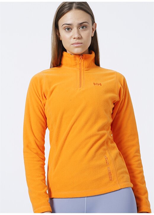 Helly Hansen Turuncu Kadın Fermuarlı Polar Sweatshırt HH SLOPE POLAR FLEECE 3