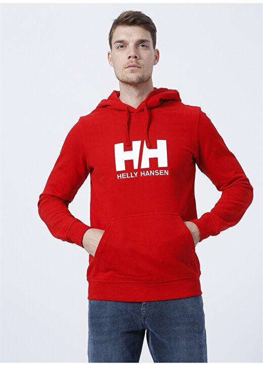 Helly Hansen Kırmızı Erkek Kapüşonlu Sweatshirt HH HH LOGO HOODIE 1