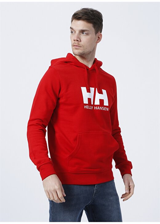 Helly Hansen Kırmızı Erkek Kapüşonlu Sweatshirt HH HH LOGO HOODIE 3