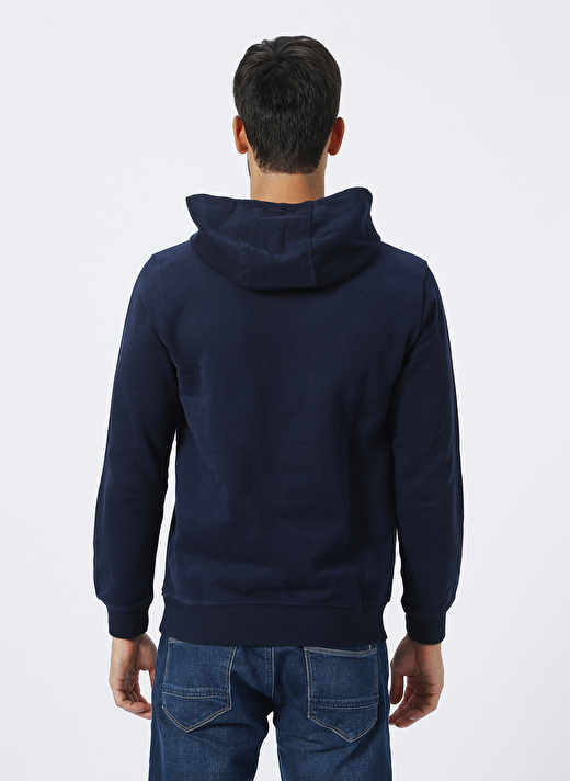 Helly Hansen Hh Hh Logo Hoodie Kapüşonlu Uzun Kollu Normal Kalıp Lacivert Erkek Sweatshirt 4