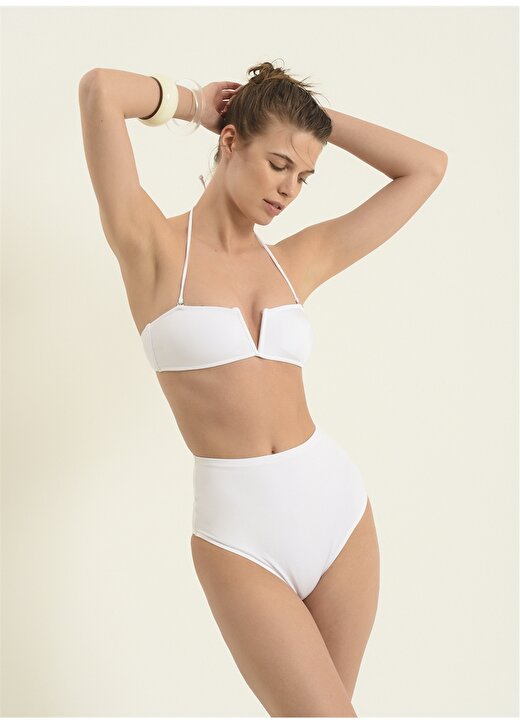Morhipo Beach Beyaz Kadın Bikini Takım 234-186 2