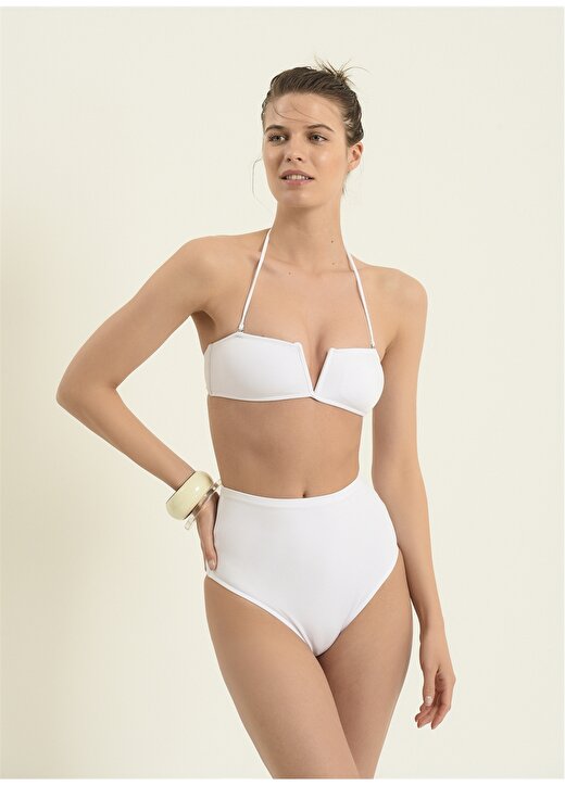 Morhipo Beach Beyaz Kadın Bikini Takım 234-186 4