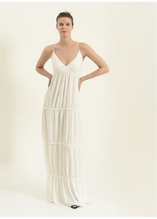 Morhipo Beach Beyaz Kadın Elbise AL2604-06 1
