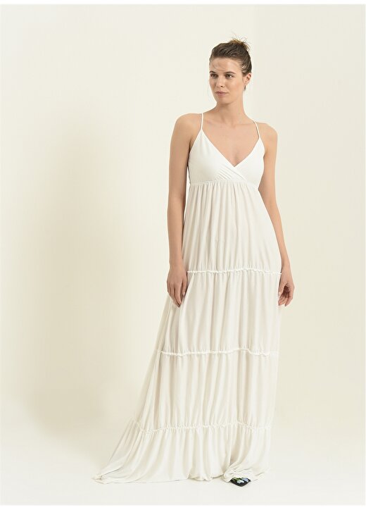 Morhipo Beach Beyaz Kadın Elbise AL2604-06 2