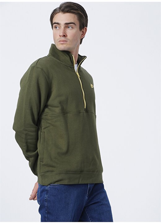 Nike Dd4732-326 M Nsw Club Bb Hz Top O Yaka Uzun Kollu Standart Kalıp Yeşil Erkek Sweatshirt 3