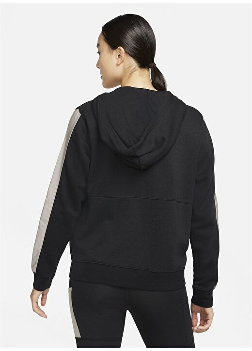 Nike DD5671-010 O Yaka Standart Kalıp Siyah Kadın Fermuarlı Sweatshirt 3