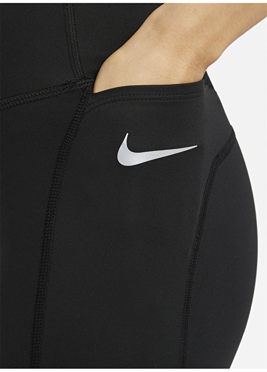 Nike Siyah Kadın Tayt CZ9240-010 W NK DF FAST TIGHT 4