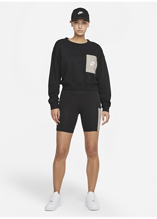 Nike DD5669-010 O Yaka Standart Kalıp Pembe - Beyaz Kadın Sweatshirt 3