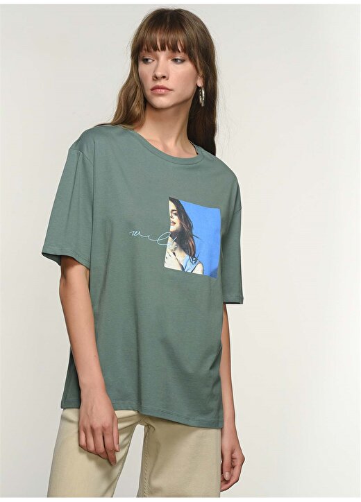 NGSTYLE Yeşil Kadın T-Shirt 2